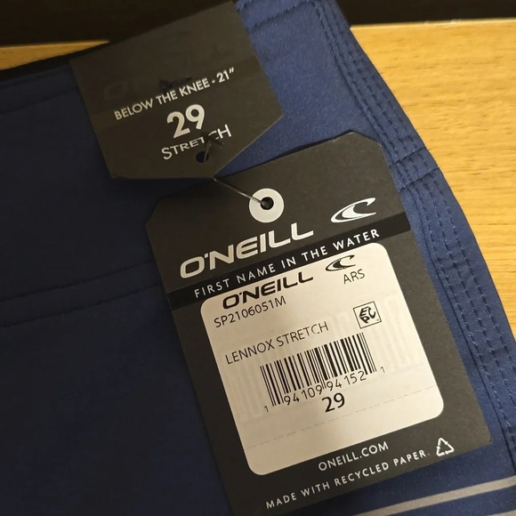 O'Neill Below the knee 21" Lennox Stretch Swim Trunks 29 - Picture 2 of 3